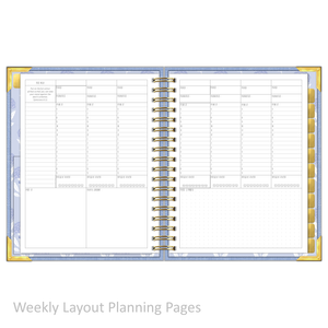 "Weekly" Planner - "UNDATED" Sky Linen