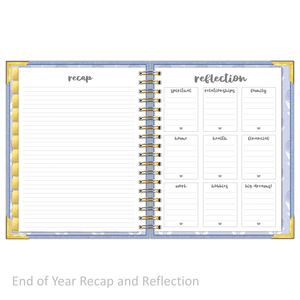 "Weekly" Planner - "UNDATED" Sky Linen