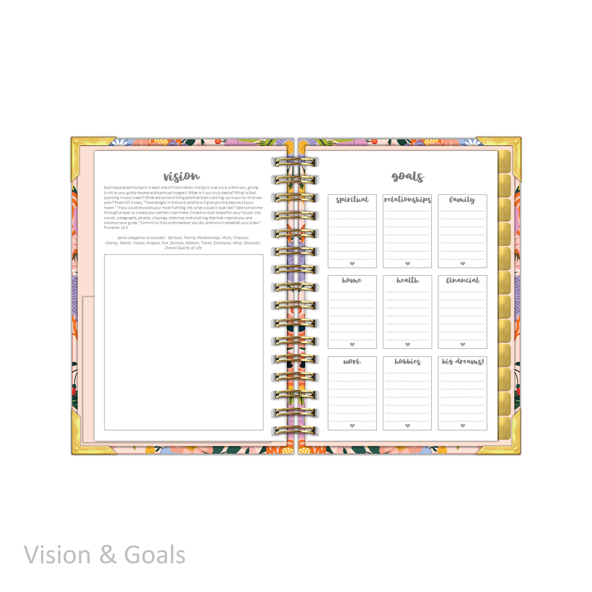 &quot;Petite&quot; Prayerful Planner - &quot;UNDATED&quot; Radiant Rose