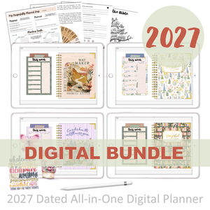 2027 Digital Planner All-In-One - BUNDLE