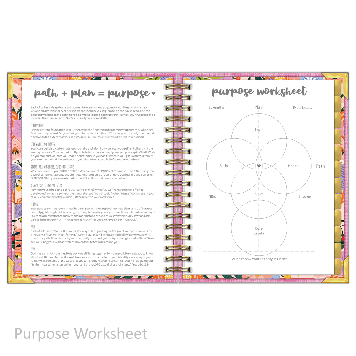 &quot;Weekly&quot; Planner - &quot;UNDATED&quot; Rose Linen