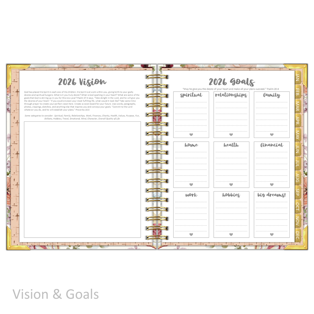 2026 &quot;Daily&quot; AMAZING GRACE - Prayerful Planner Dated