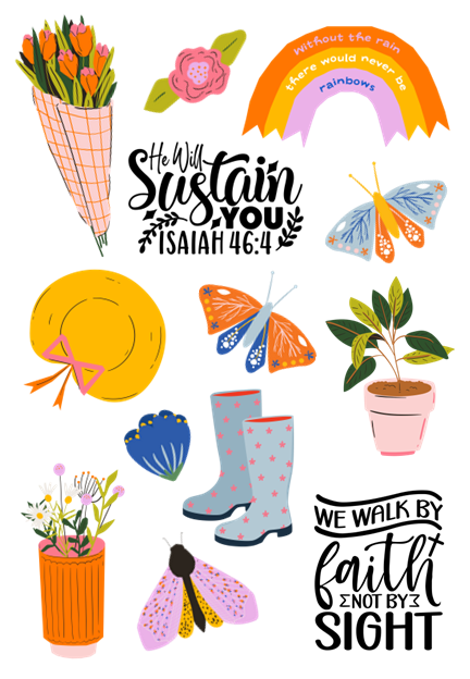 &quot;Grow in Christ&quot; Sticker Book