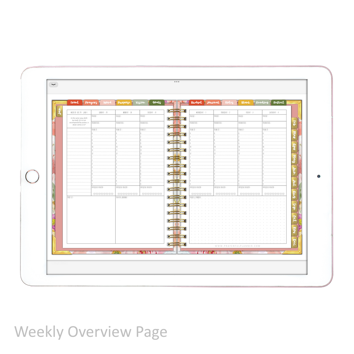 2025 Digital Planner All-In-One - BLESSED
