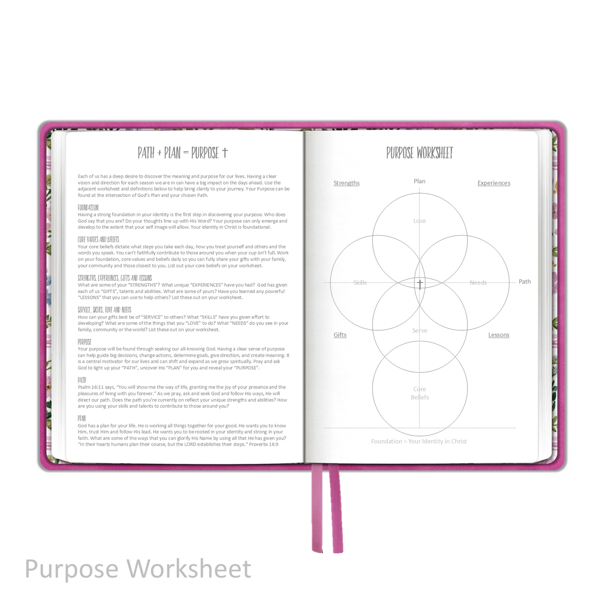 Weekly Planner - "UNDATED" Soft Cover FUCHSIA