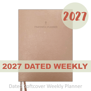 2027 "Weekly" Planner - "DATED" Soft Cover Metallic