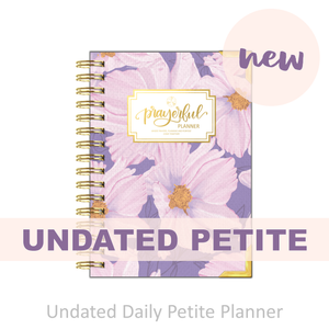 "Petite" Prayerful Planner - "UNDATED" Luminant Lilac