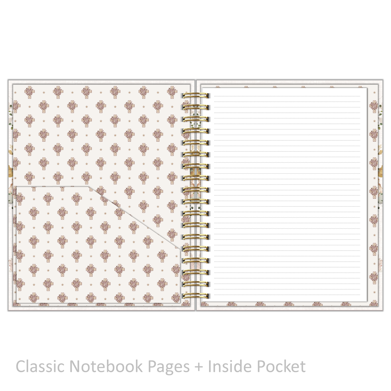 Notebook - "Classic Size" Faith over Fear