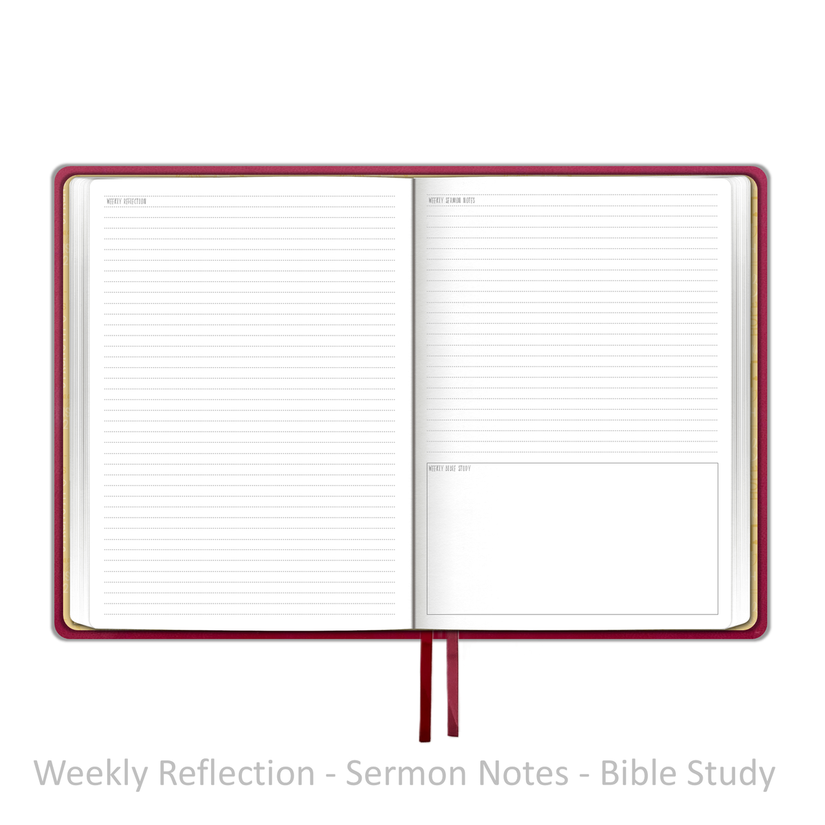 2027 "Weekly" Planner - "DATED" Soft Cover Red