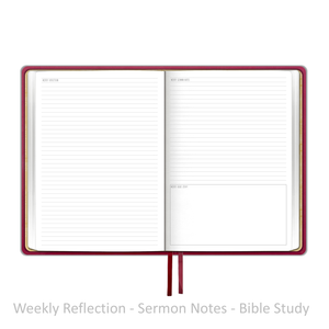 2027 "Weekly" Planner - "DATED" Soft Cover Red