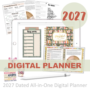 2027 Digital Planner All-In-One - BUNDLE