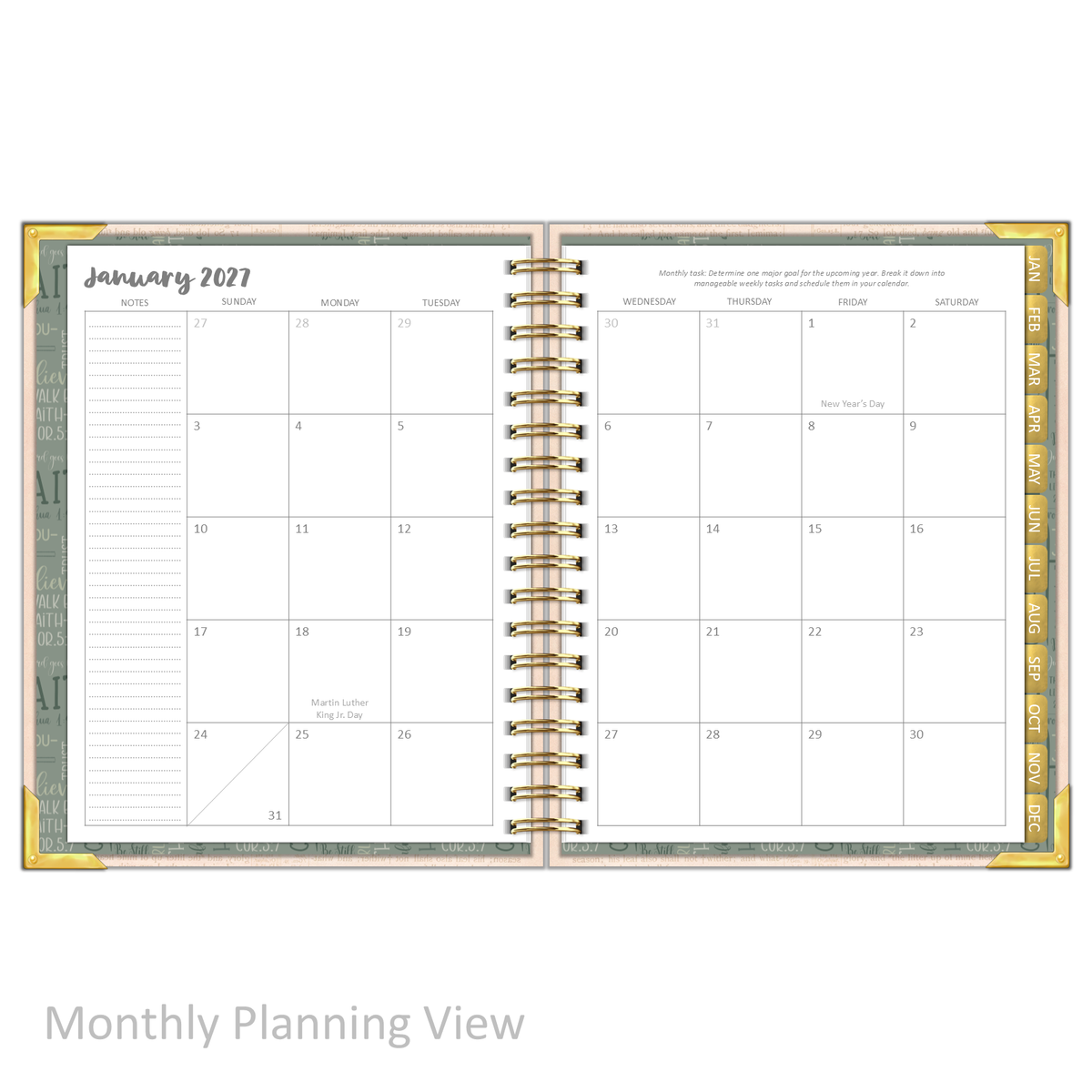 2027 "Classic" Daily Planner - "DATED" Way Maker