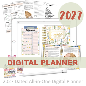2027 Digital Planner All-In-One - Prayer Garden