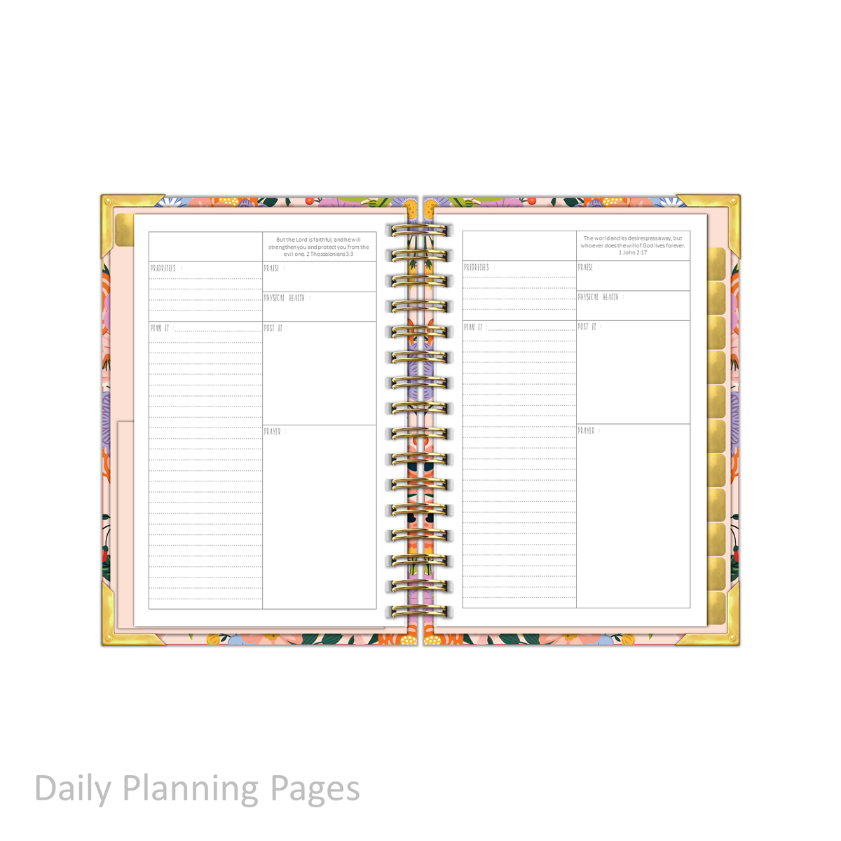 &quot;Petite&quot; Prayerful Planner - &quot;UNDATED&quot; Radiant Rose