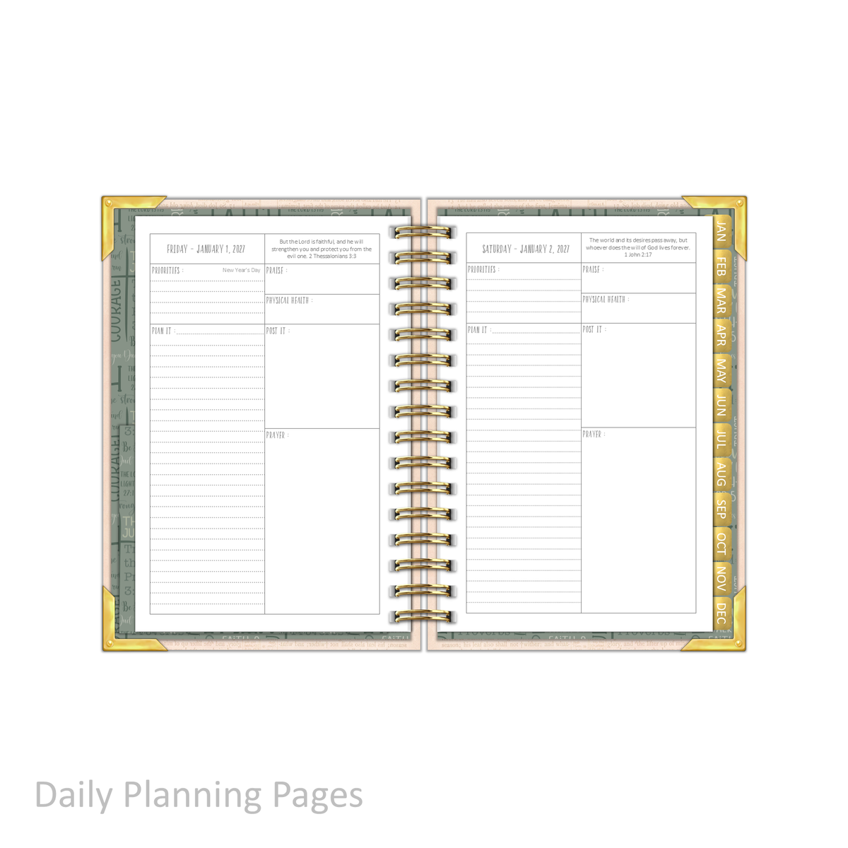 2027 "Petite" Daily Planner - "DATED" Way Maker