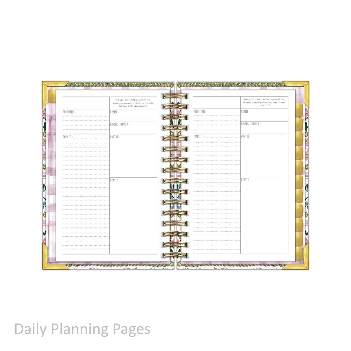 "Petite" Daily Planner - "UNDATED" Garden of Hope