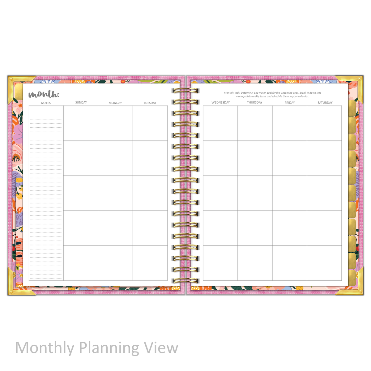 &quot;Weekly&quot; Planner - &quot;UNDATED&quot; Rose Linen