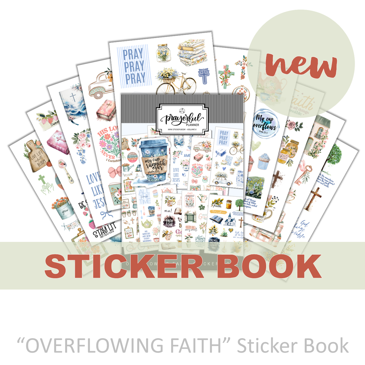 "Overflowing Faith" Sticker Book