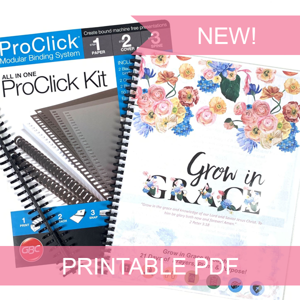 PRINTABLE Grow in Grace 21 Day Challenge