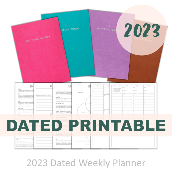PRINTABLE 2023 Dated Planner - Weekly