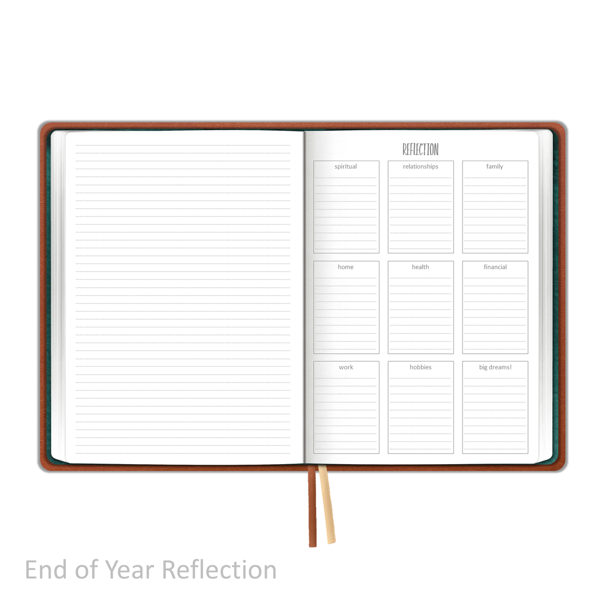Weekly Planner - UNDATED Soft Cover Saddle