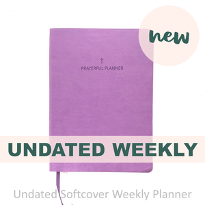 Weekly Planner - UNDATED Soft Cover Plum