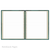 Notebook - "Classic Size" Emerald Waves