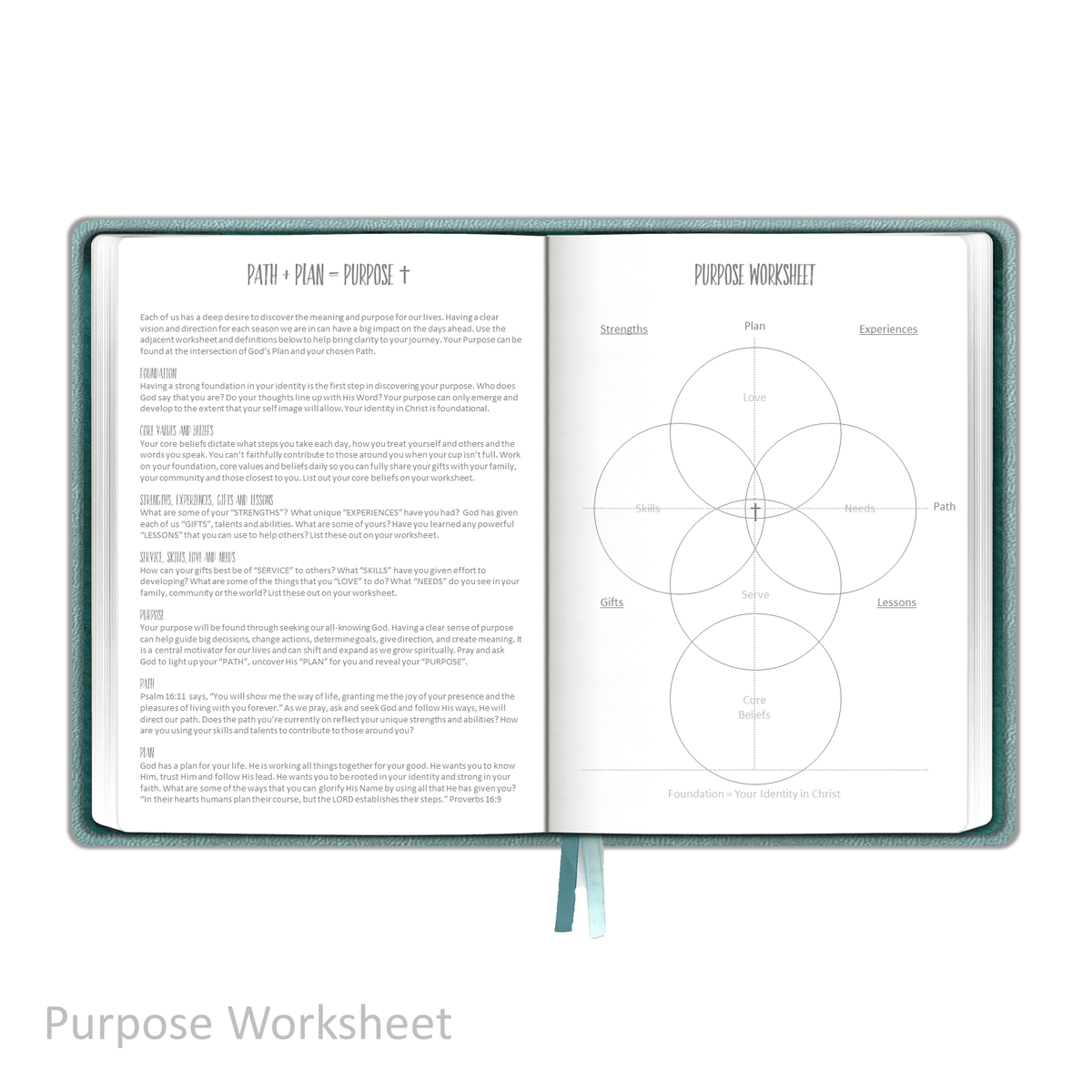 Weekly Planner - UNDATED Soft Cover Aqua