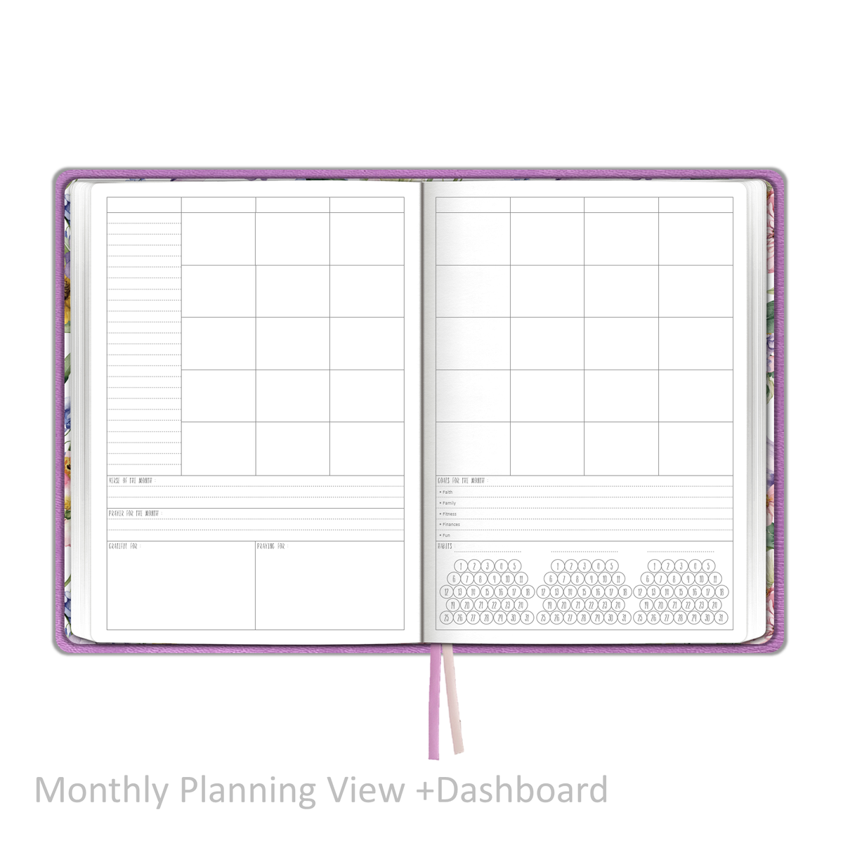 Weekly Planner - UNDATED Soft Cover Plum