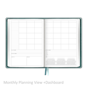 Weekly Planner - UNDATED Soft Cover Aqua