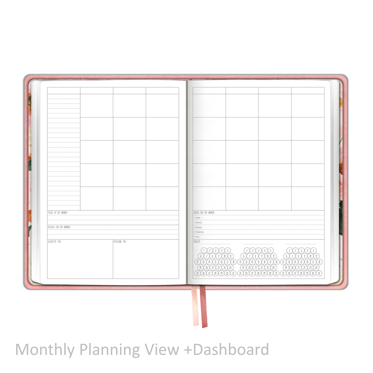 Weekly Planner - UNDATED Soft Cover Blush