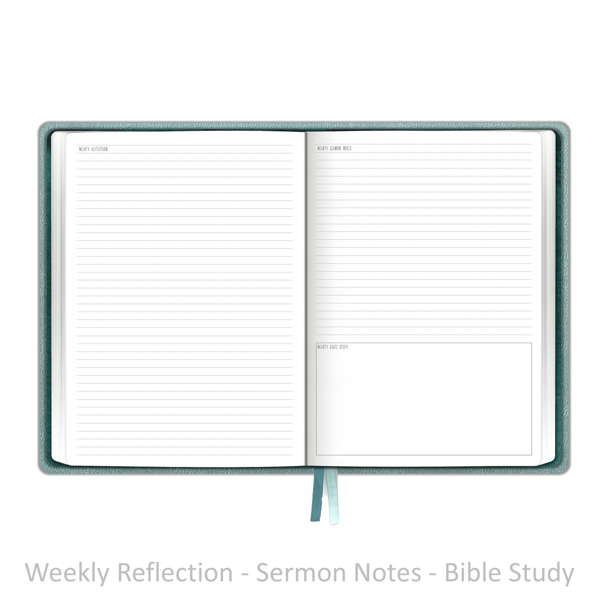 Weekly Planner - UNDATED Soft Cover Aqua