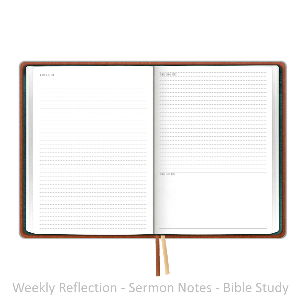 Weekly Planner - UNDATED Soft Cover Saddle