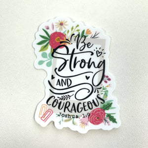 Be Strong Sticker, 3x2.5 in.