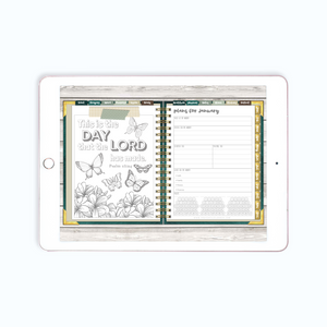 2023 Digital Planner All-In-One Emerald Waves