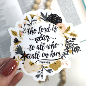 The Lord is Near Sticker, 3x3 in.